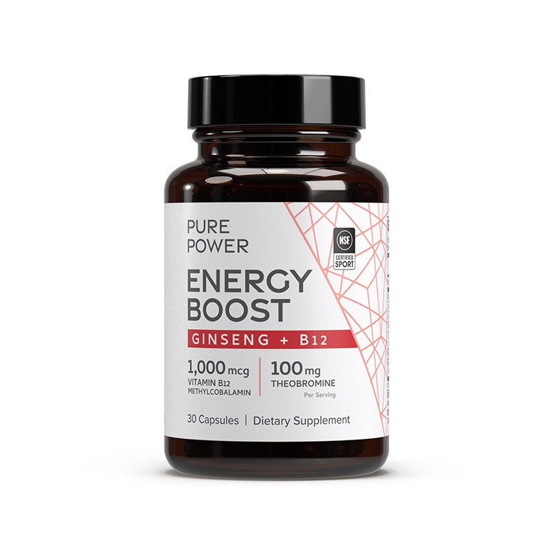 Energy Boost x30 Caps (Ginseng + B12) - Pure Power (By Mercola) - Dr. Mercola