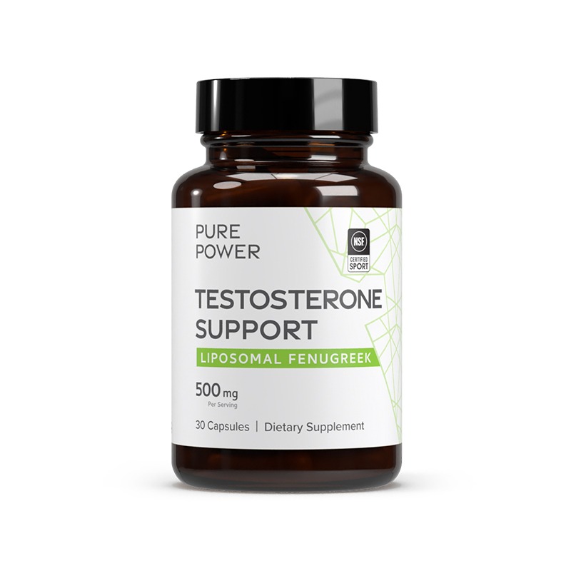 Testosterone Support (Liposomal Fenugreek) 500mg x30 Caps - Pure Power (Dr. Mercola) - Dr. Mercola