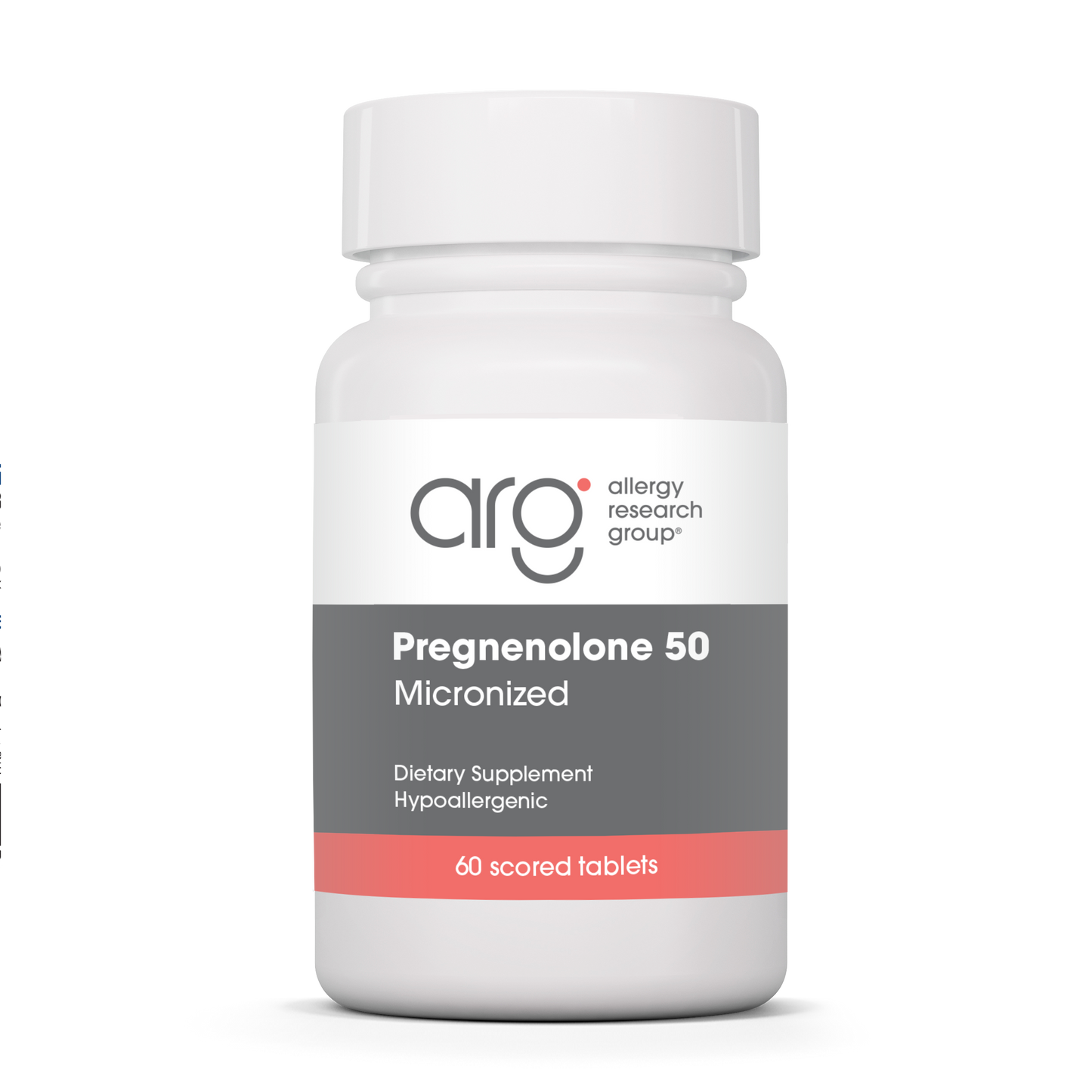 Pregnenolone 50mg x60 Tabs - Allergy R. - Allergy Research Group