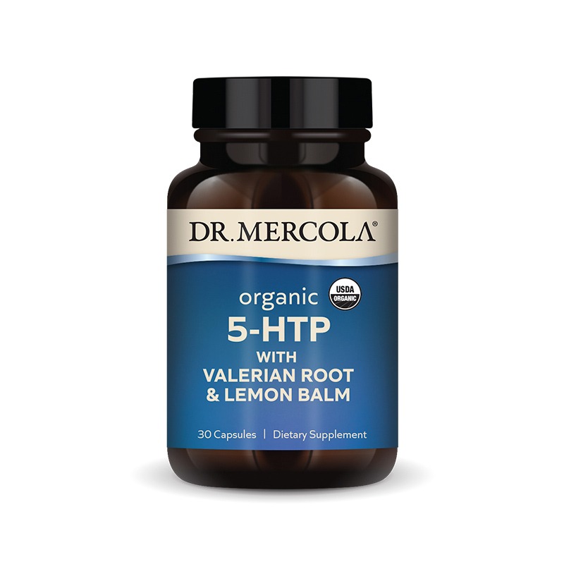 Organic 5-HTP with Valerian Root & Lemon Balm x30 Caps - Dr. Mercola - Dr. Mercola
