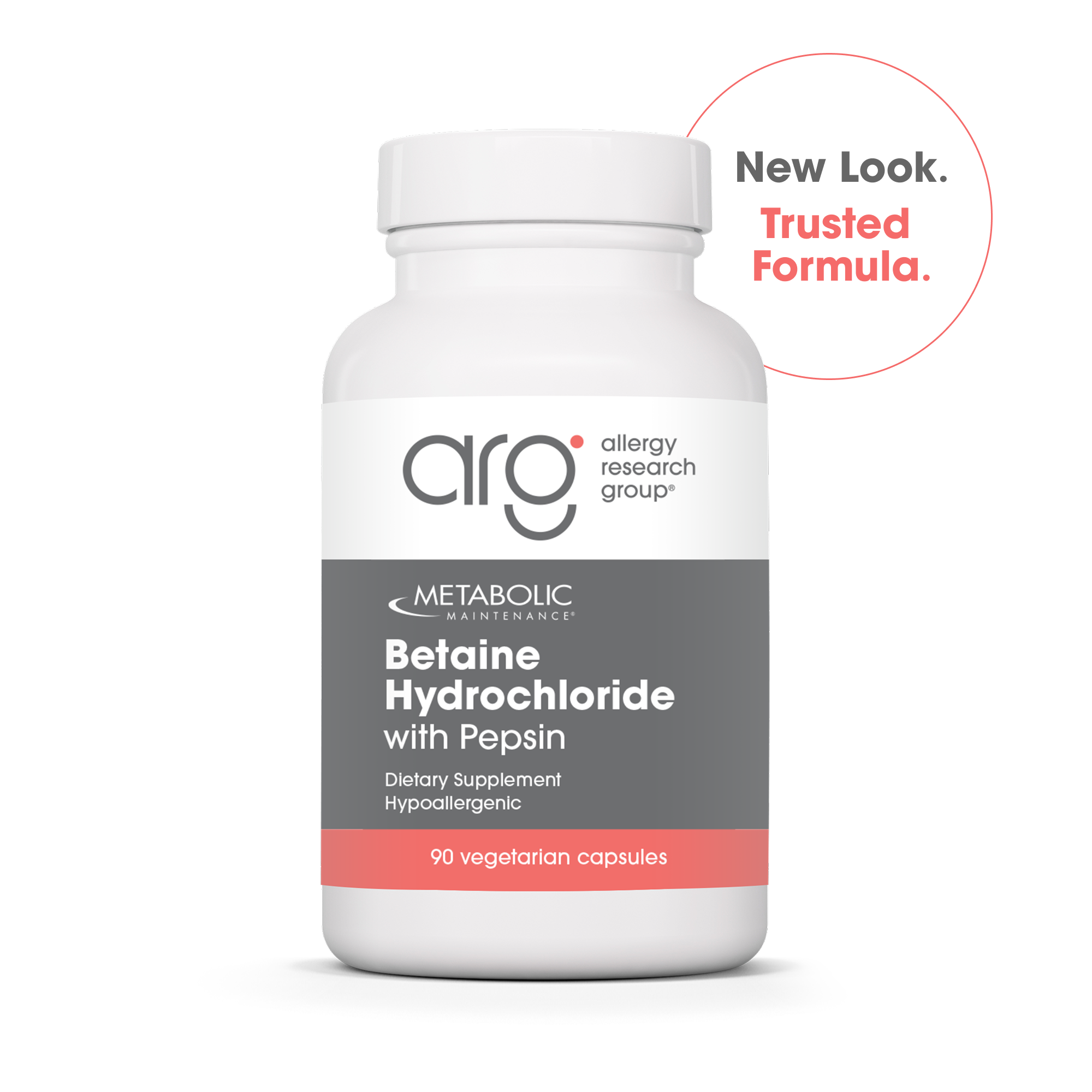 Betaine HCL with Pepsin x90 Caps - Metabolic Maintenance - Metabolic Maintenance