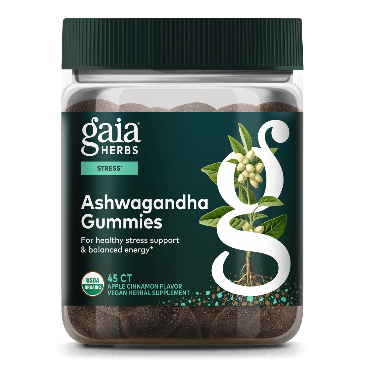 Ashwagandha Gummies 600mg x45 - Gaia Herbs - Gaia Herbs