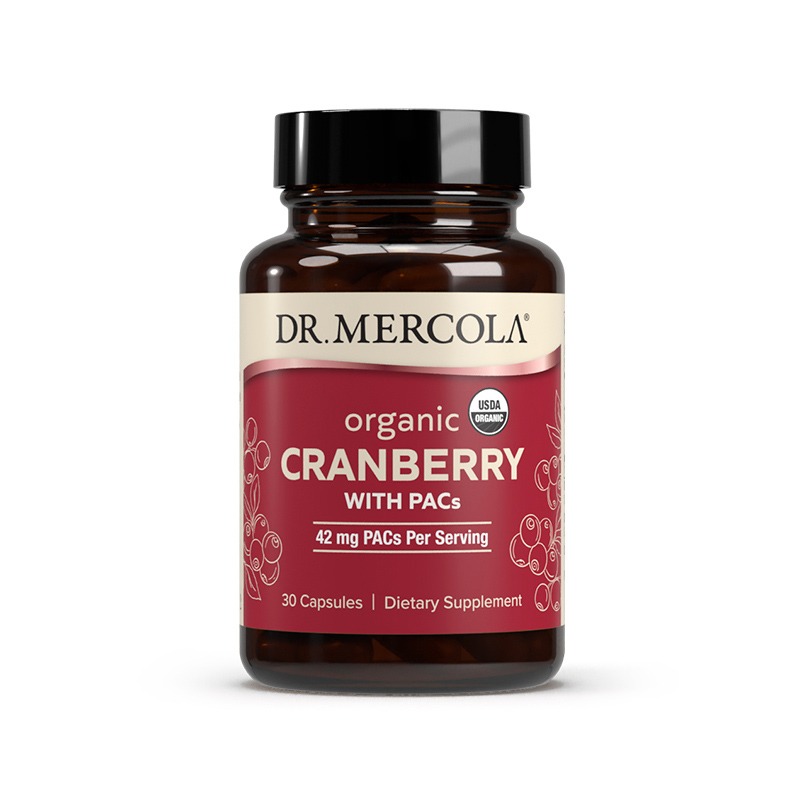 Cranberry with PACs  500mg (Organic) x30 Caps - Dr. Mercola - Dr. Mercola