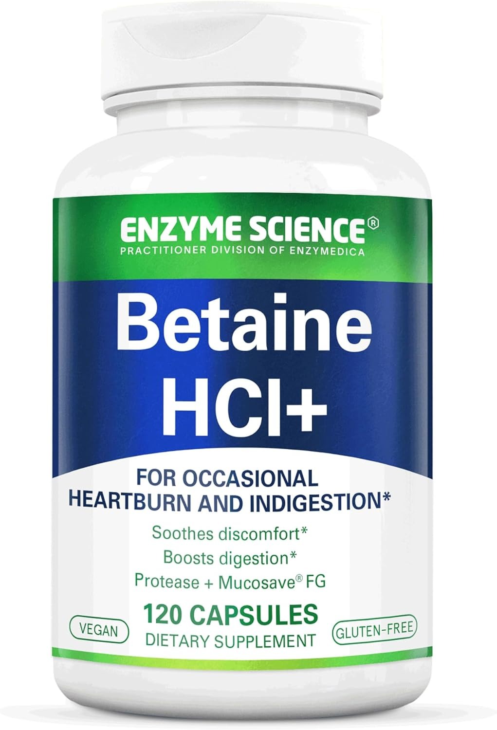 Betaine HCL x120 Caps - Enzyme Science - Enzyme Science