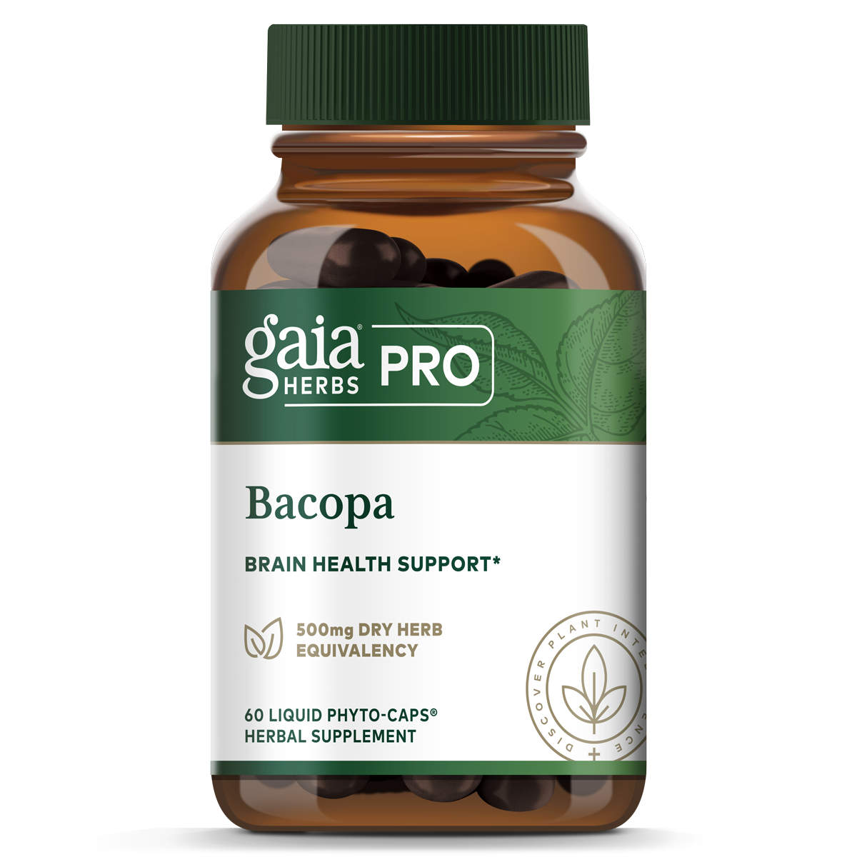 Bacopa (Bacopa Monnieri) 350mg x60 Caps - Gaia Herbs Pro - Gaia Herbs Pro