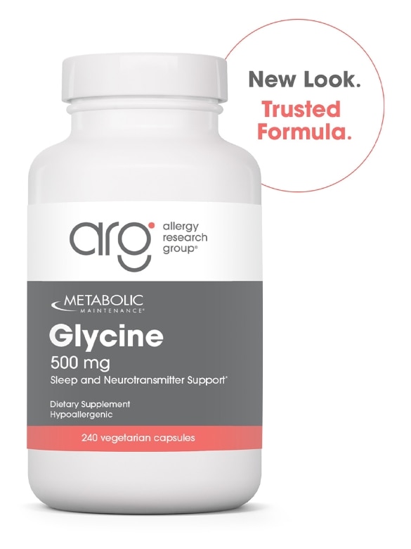 Glycine 500mg x 240 Caps - Metabolic Maintenance - Metabolic Maintenance