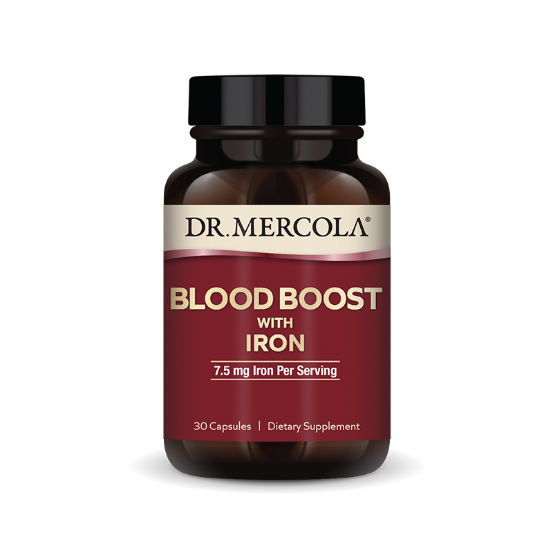 Blood Boost with Iron  (7.5mg Iron) x30 Caps - Dr. Mercola - Dr. Mercola