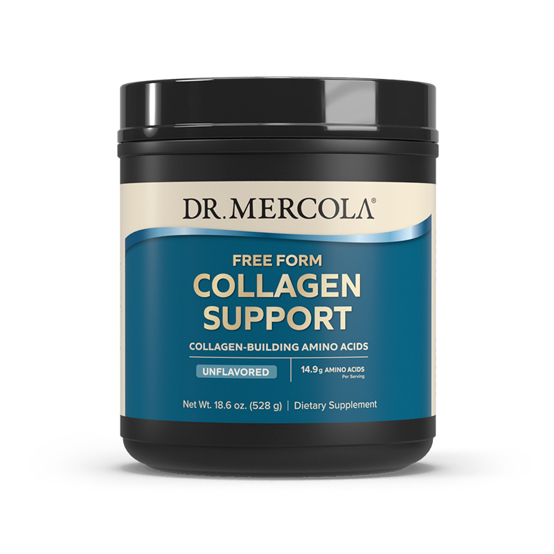 Collagen Support (Free Form) (Unflavored) (18.6 oz / 528g) - Dr. Mercola - Dr. Mercola
