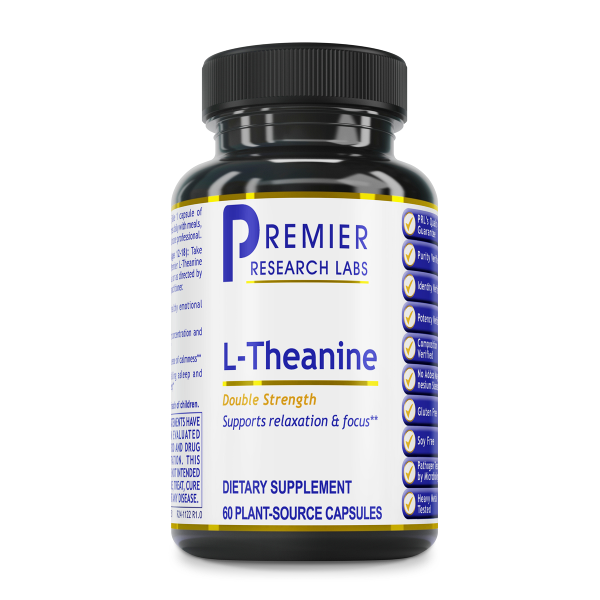 L-Theanine (Double Strength) x60 Caps - Premier Research Labs - Premier Research Labs