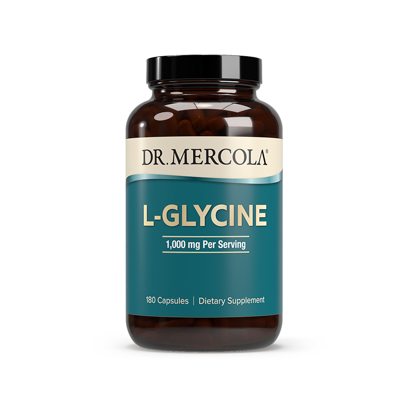 L-Glycine 1000mg x 180 Caps - Dr. Mercola - Dr. Mercola
