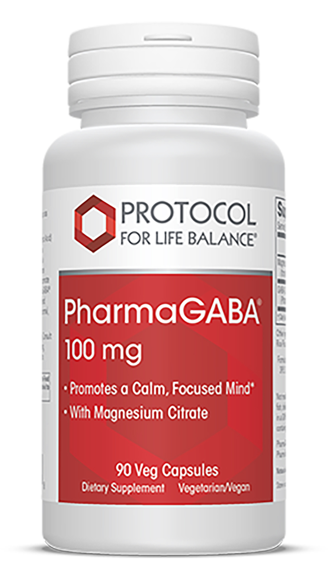 PharmaGABA 100mg x90 Caps - Protocol for Life Balance - Protocol For Life Balance
