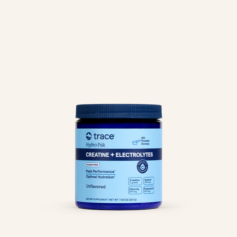 Creatine + Electrolytes (Unflavored) 201g Powder - Trace Minerals - Trace Minerals