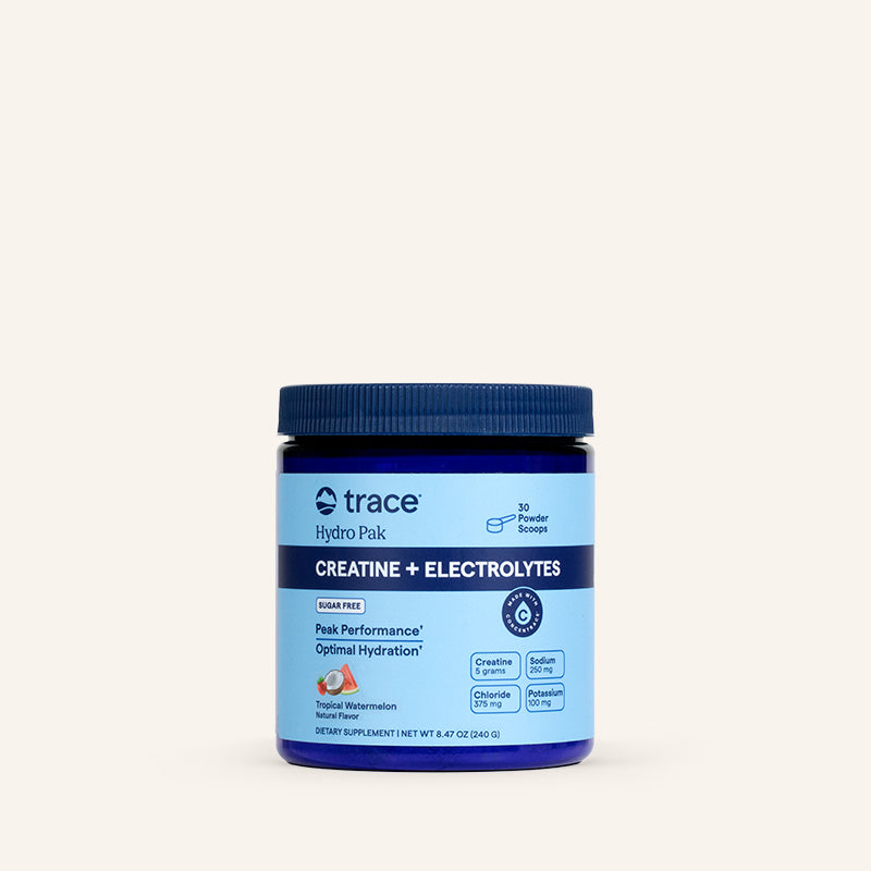 Creatine + Electrolytes (Tropical Watermelon) (8.47 oz / 840g) Powder - Trace Minerals - Trace Minerals