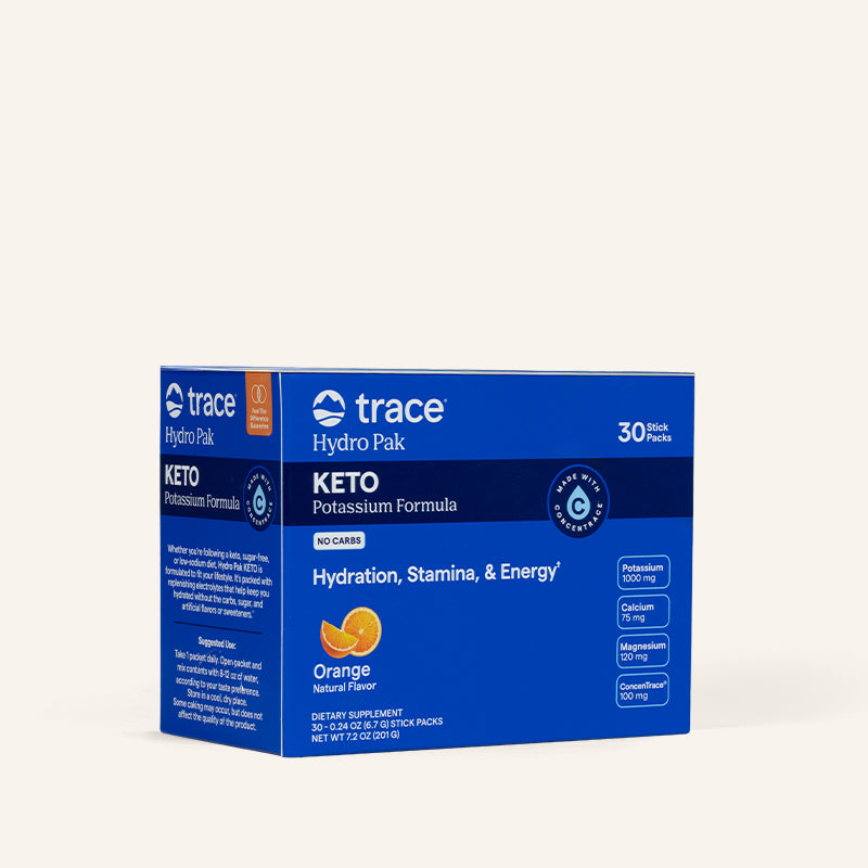 Keto Electrolyte Power Pack (Orange) x30 Packets - Trace Minerals - Trace Minerals