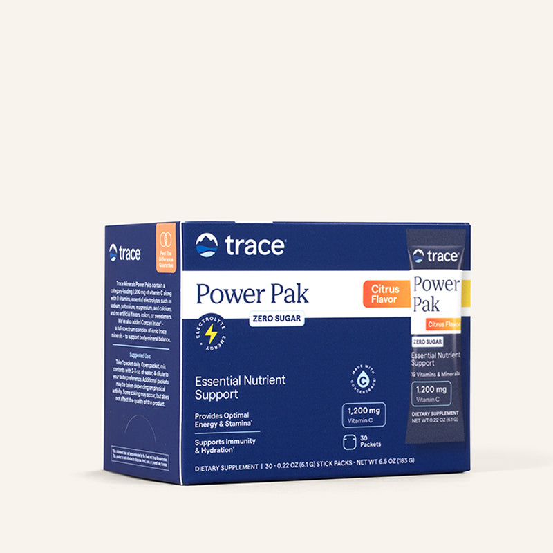 Power Pak Zero Sugar Vitamin C (Citrus) x30 Packets - Trace Minerals - Trace Minerals