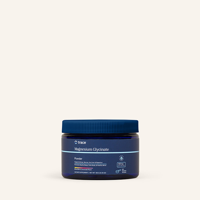 Magnesium Glycinate Powder (Grape) 180g Powder - Trace Minerals - Trace Minerals