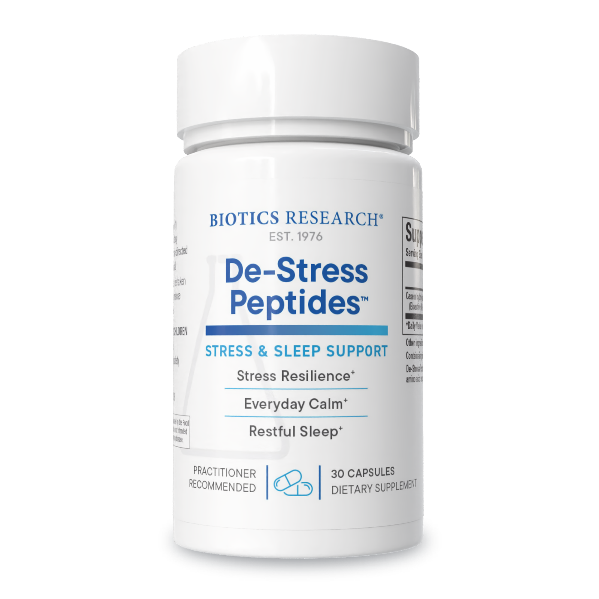 De-Stress Peptides x30 Caps - Biotics Research - Biotics Research
