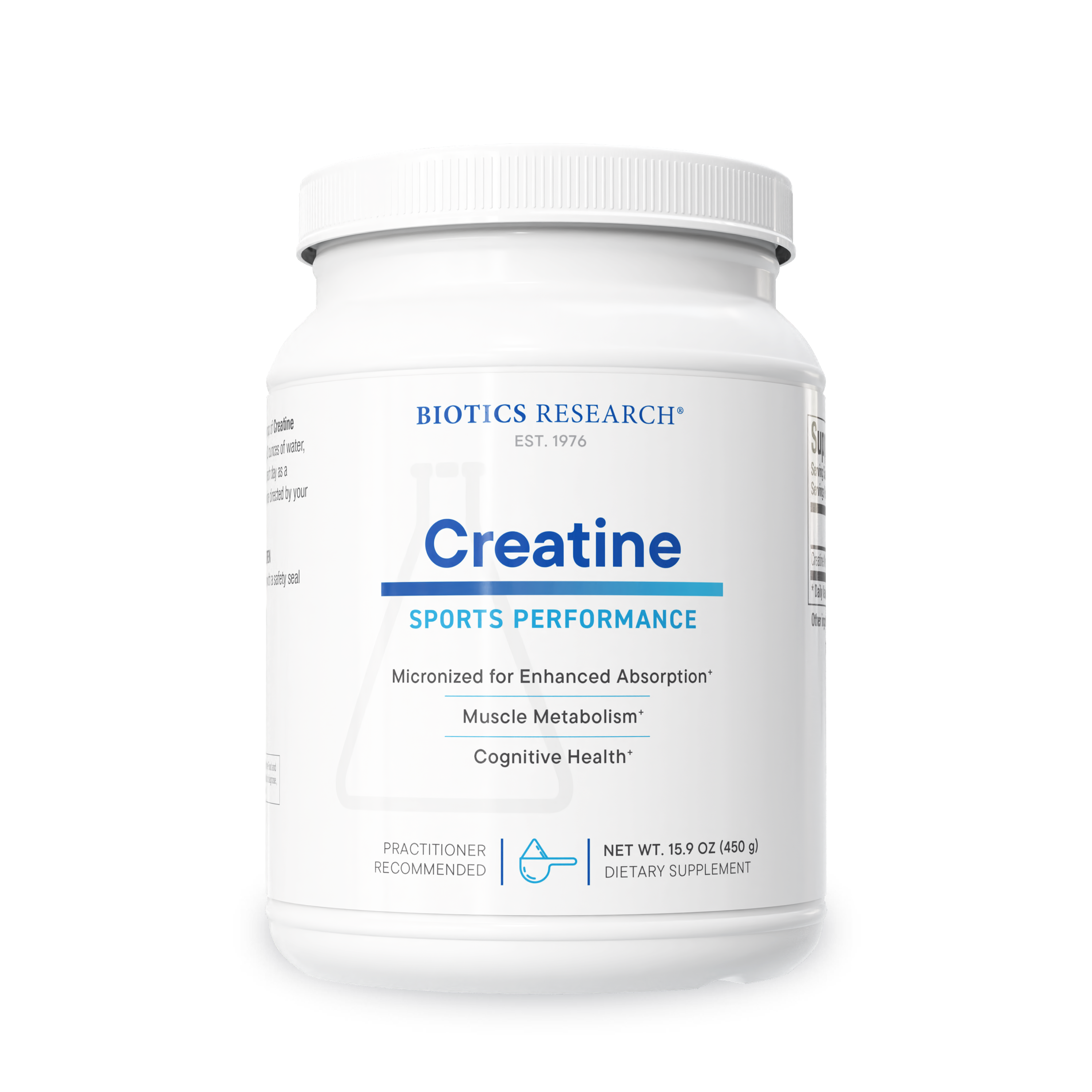 Creatine 15.9 oz (450g) Powder - Biotics Research - Biotics Research
