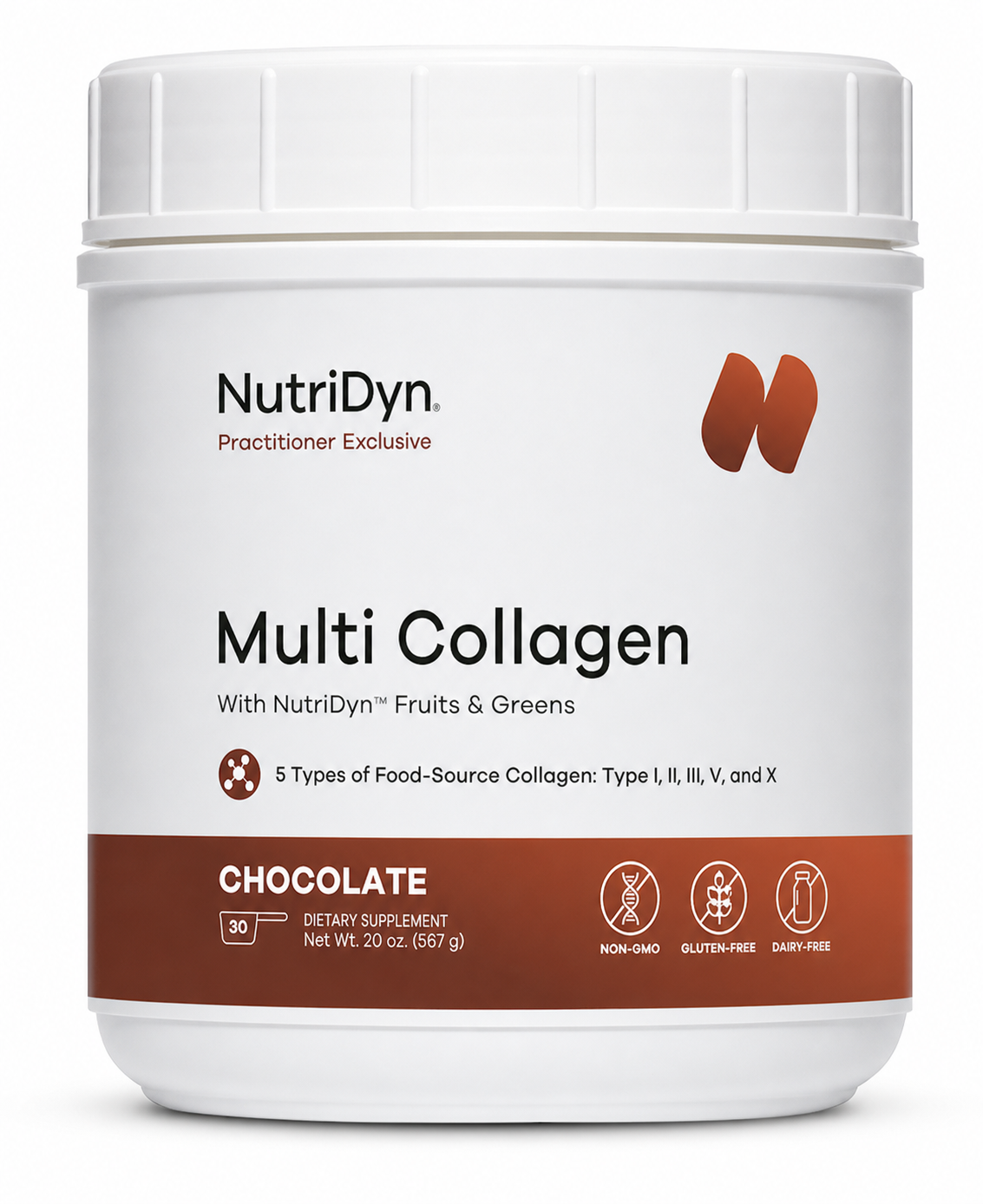 Multi Collagen (Chocolate) x30 Servings (20 oz) - NutriDyn - NutriDyn