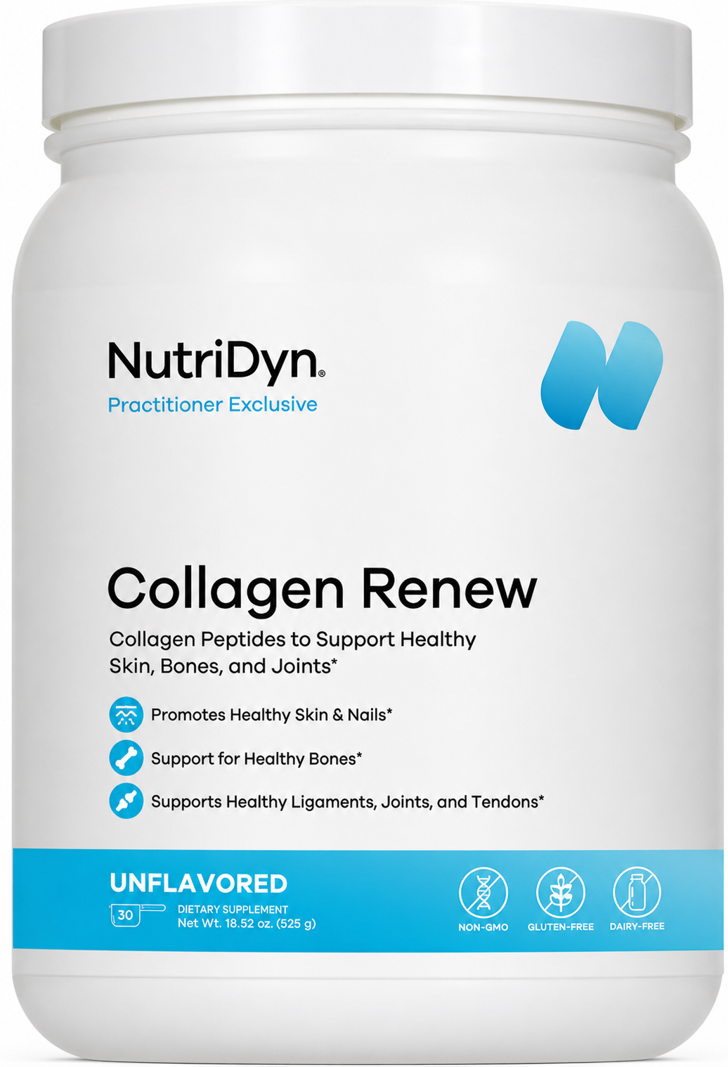 Collagen Renew Unflavored x30 Servings (18.52 oz) - NutriDyn - NutriDyn