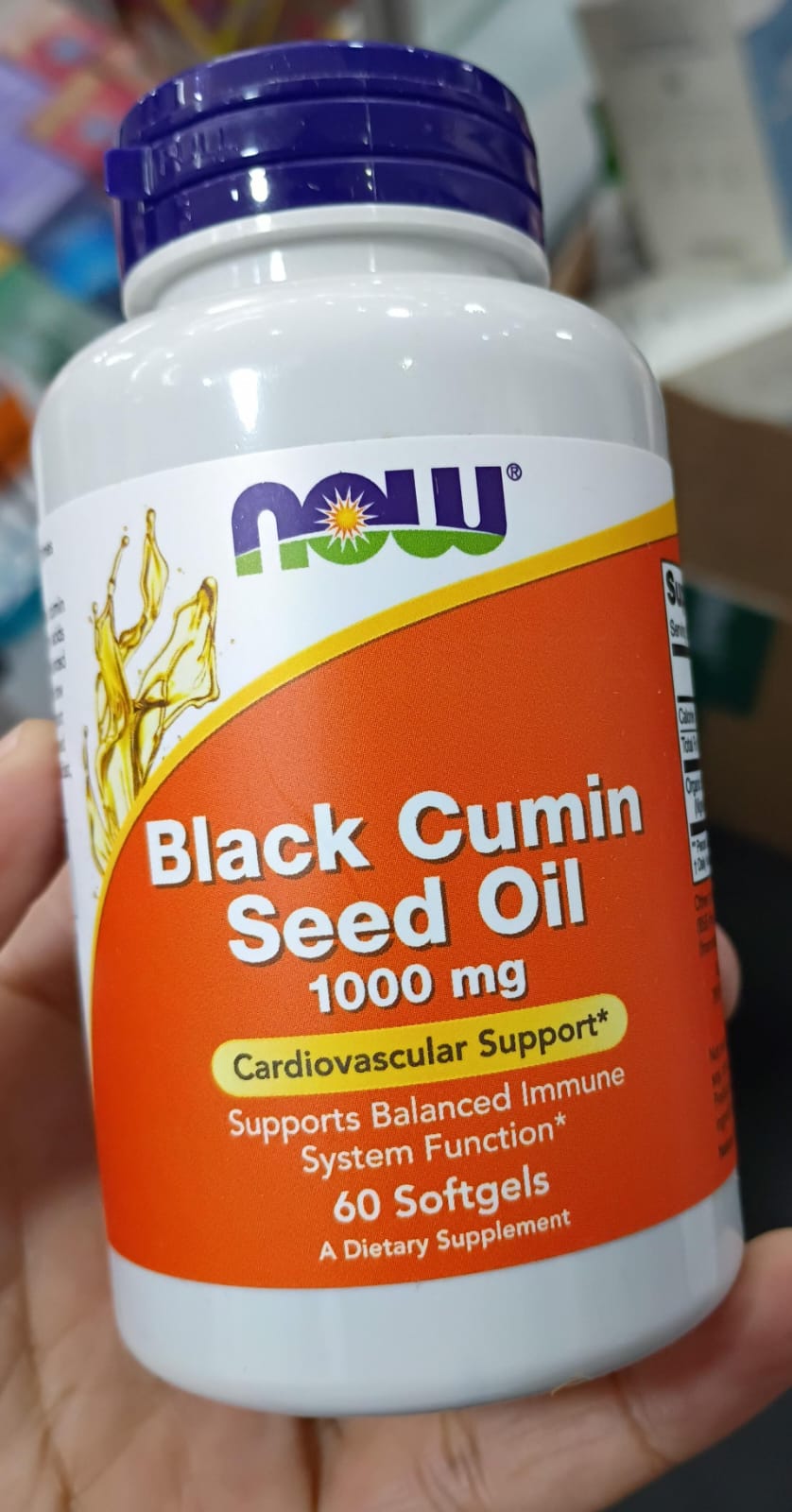 Black Cumin Seed Oil 1000mg x60 Sg - NOW 1711 - NOW